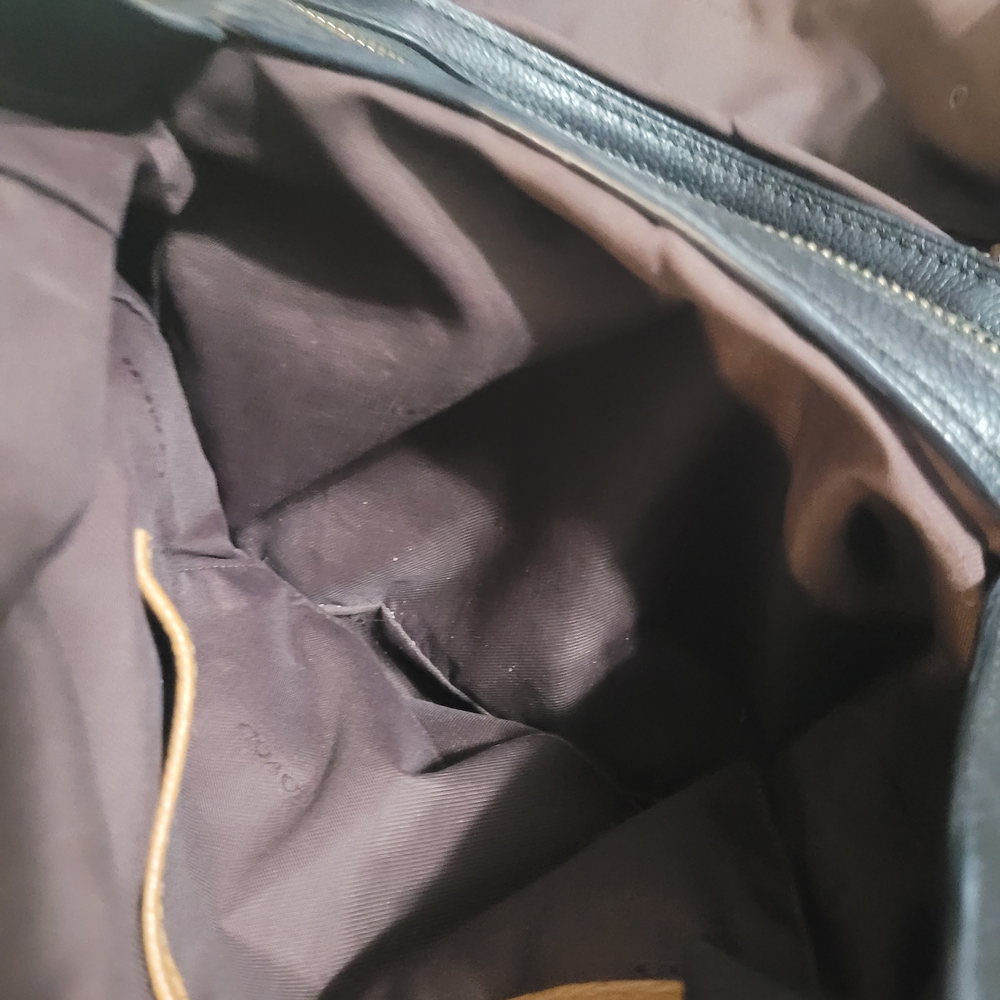 Coach Black and Cream Signature Hobo Tote - Picture 5 of 6